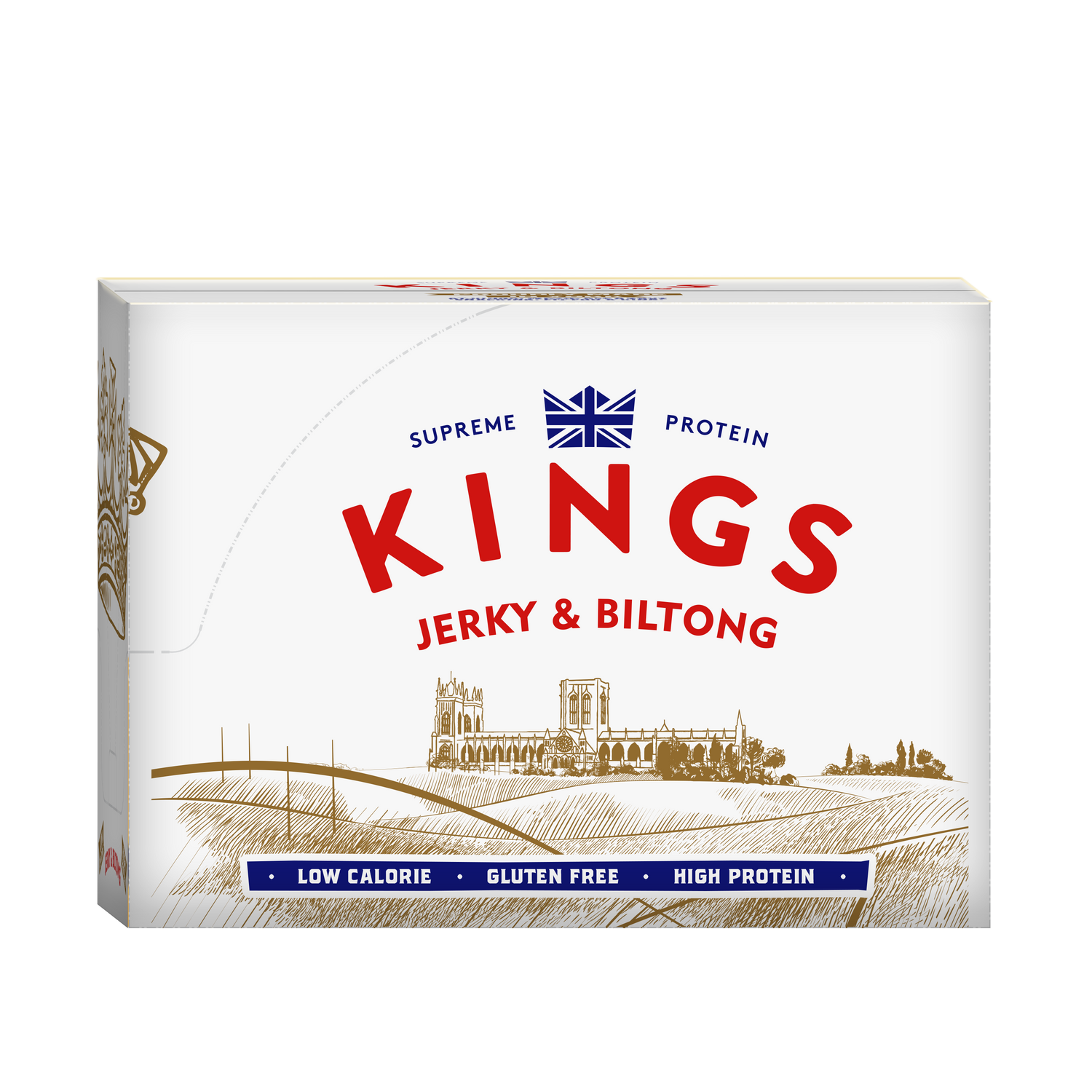 Side view of Kings Jerky & Biltong packaging