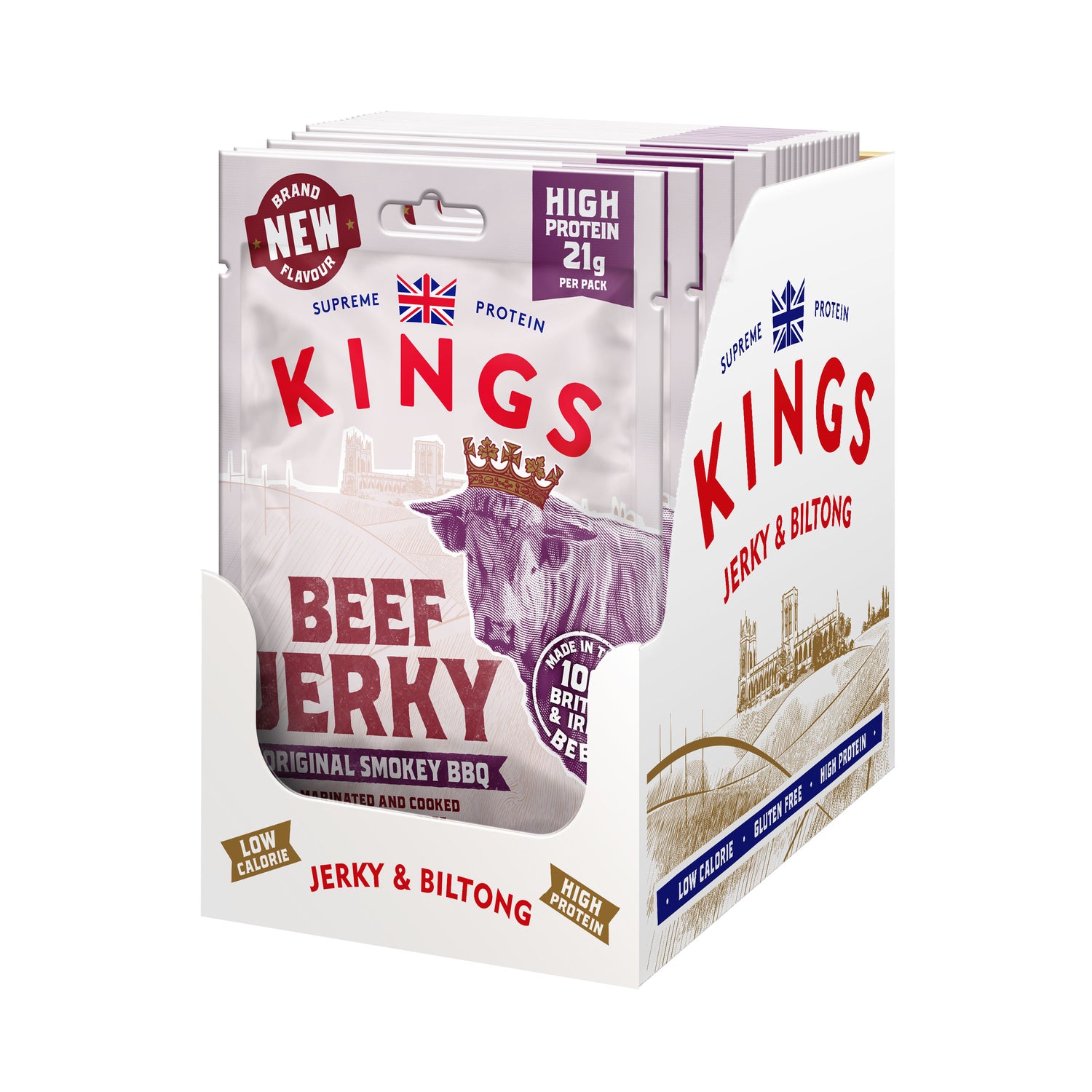 Kings Smokey BBQ Flavour Beef Jerky