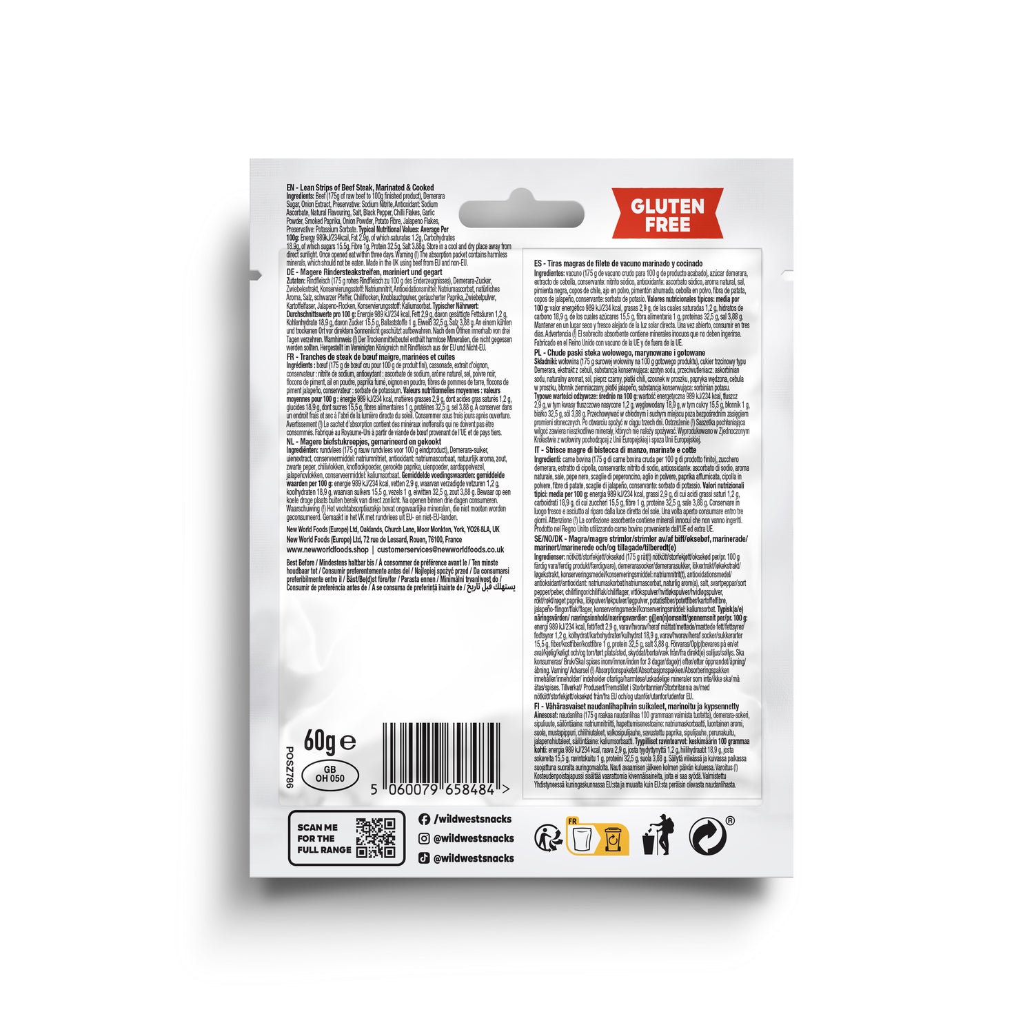 Wild West Hot & Spicy Jerky